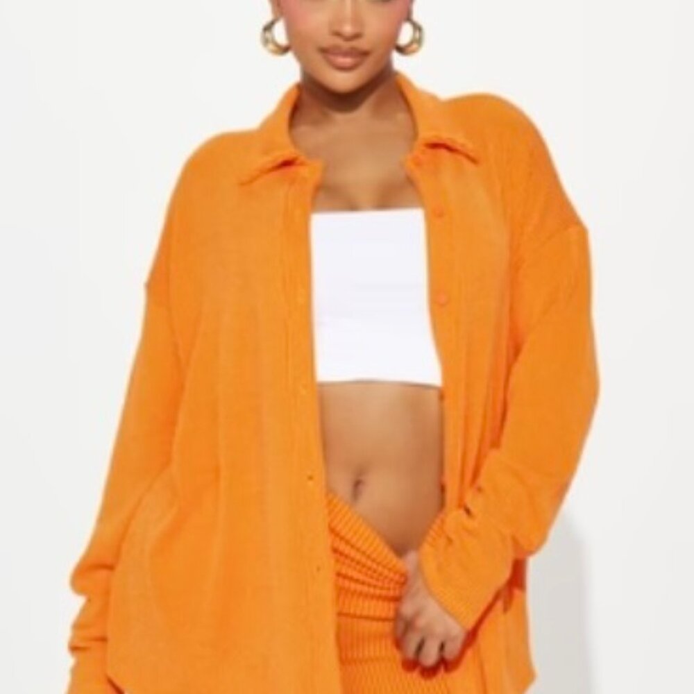 maddie Biker Short Set - orange Size:  XL